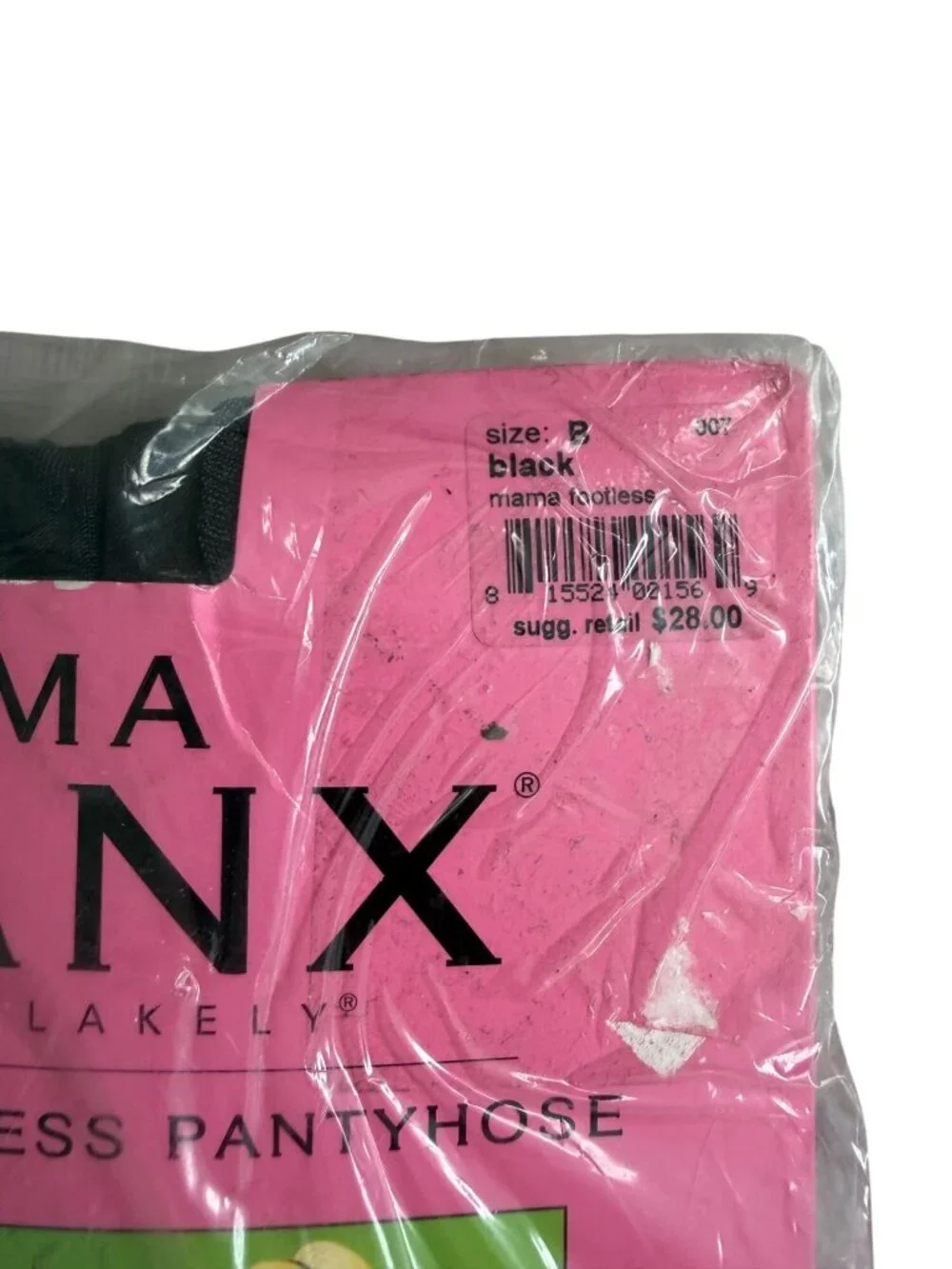 SPANX Mama Black Footless Maternity Tights Size B NEW NWT